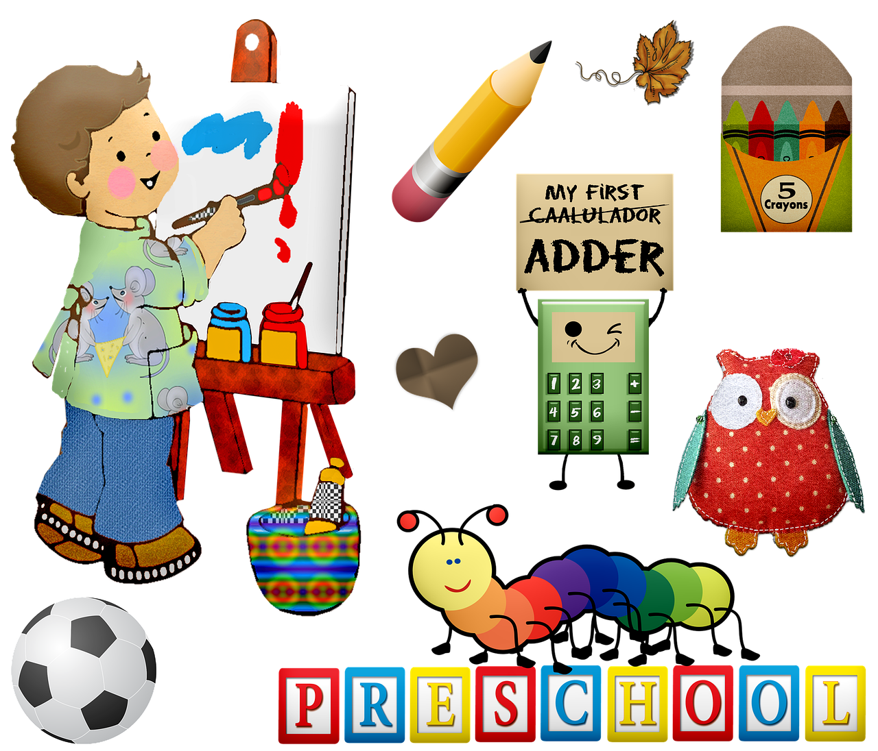 first day of preschool clip art